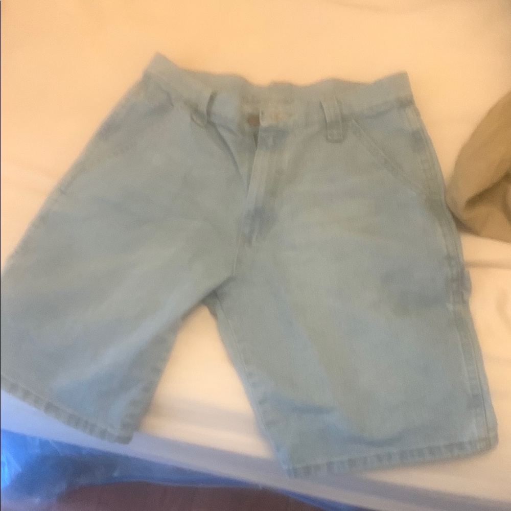 Men's Light Blue Denim Shorts